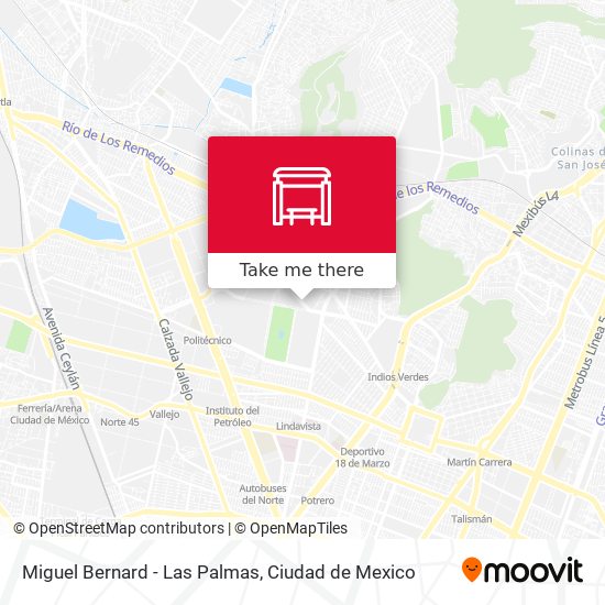 Miguel Bernard - Las Palmas map