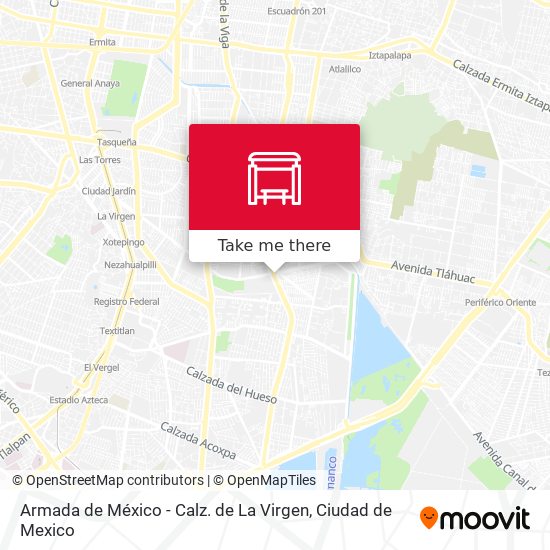 Armada de México - Calz. de La Virgen map
