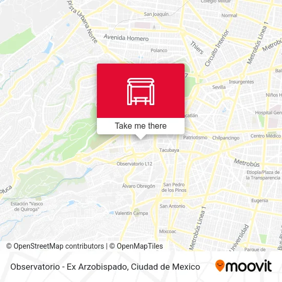 Observatorio - Ex Arzobispado map