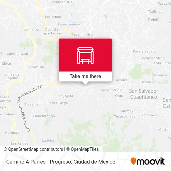 Camino A Parres - Progreso map