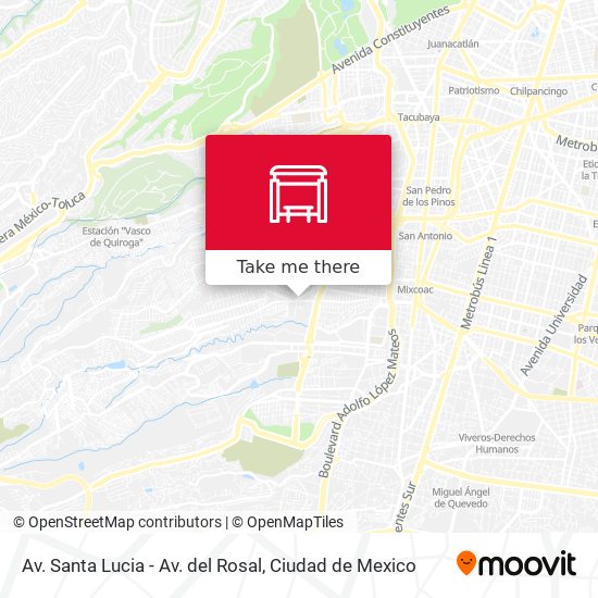 Mapa de Av. Santa Lucia - Av. del Rosal