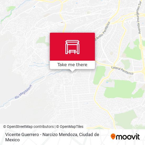 Mapa de Vicente Guerrero - Narcizo Mendoza