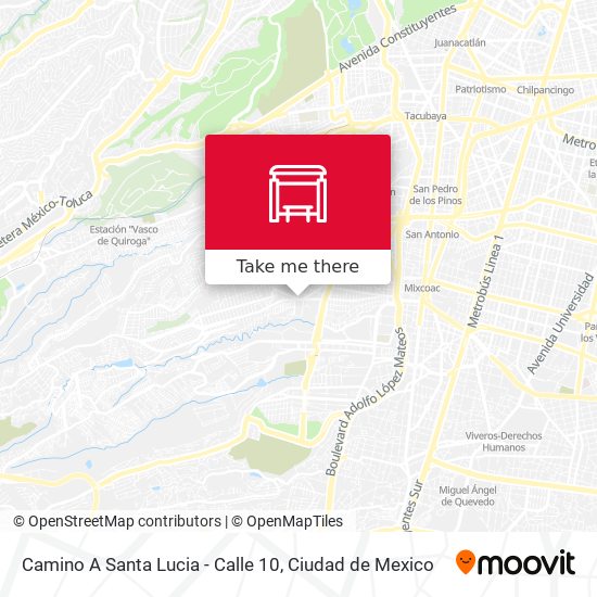 Camino A Santa Lucia - Calle 10 map