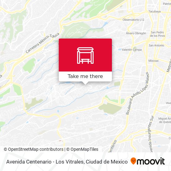 Mapa de Avenida Centenario - Los Vitrales