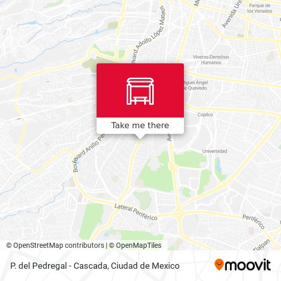 P. del Pedregal - Cascada map