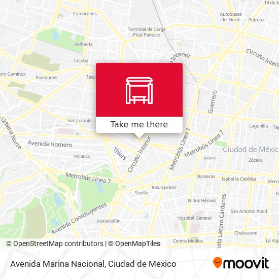 Avenida Marina Nacional map