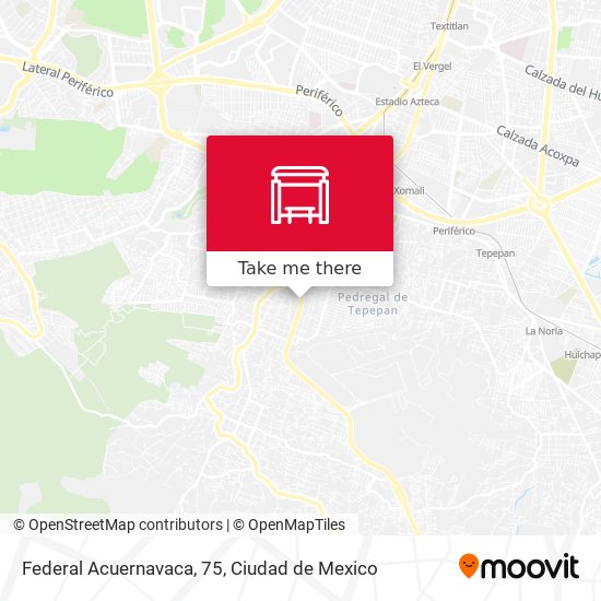 Federal Acuernavaca, 75 map