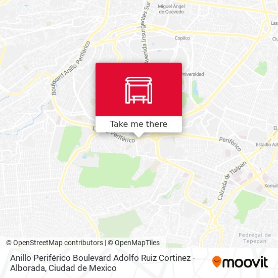 Anillo Periférico Boulevard Adolfo Ruiz Cortinez - Alborada map