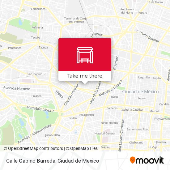 Calle Gabino Barreda map
