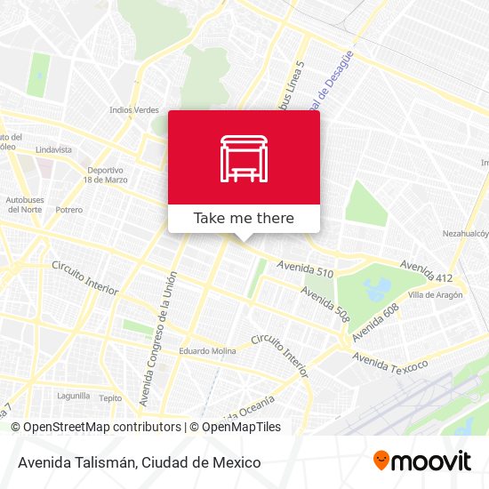 Avenida Talismán map