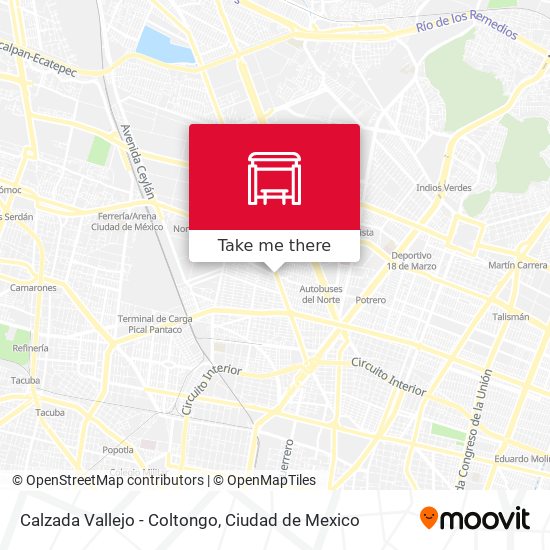 Calzada Vallejo - Coltongo map