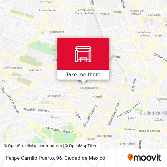 Felipe Carrillo Puerto, 96 map