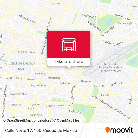 Mapa de Calle Norte 17, 160