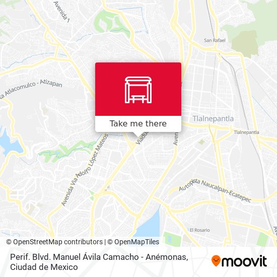 Perif. Blvd. Manuel Ávila Camacho - Anémonas map