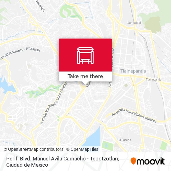 Mapa de Perif. Blvd. Manuel Ávila Camacho - Tepotzotlán