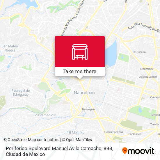 Mapa de Periférico Boulevard Manuel Ávila Camacho, 898