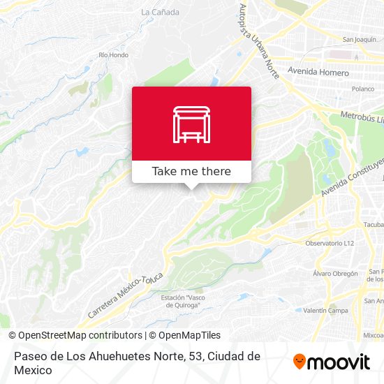 Mapa de Paseo de Los Ahuehuetes Norte, 53