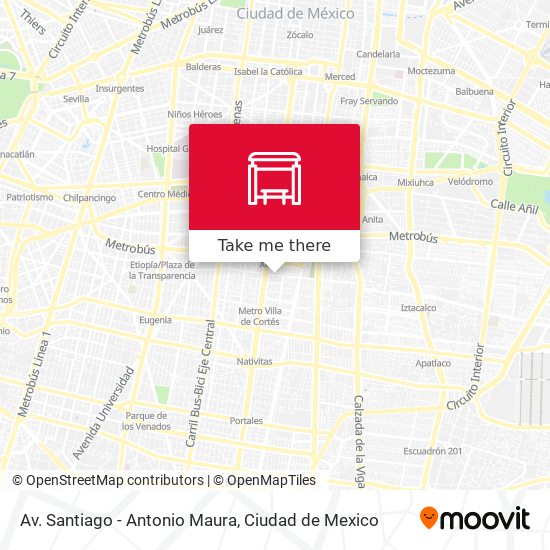 Mapa de Av. Santiago - Antonio Maura