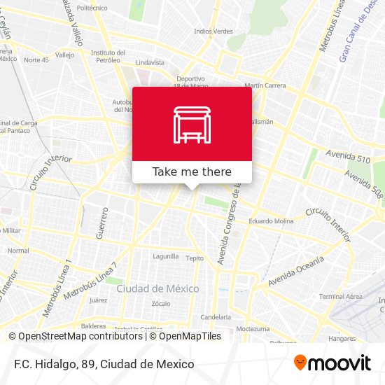 Mapa de F.C. Hidalgo, 89