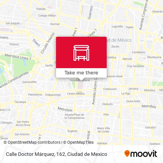 Calle Doctor Márquez, 162 map