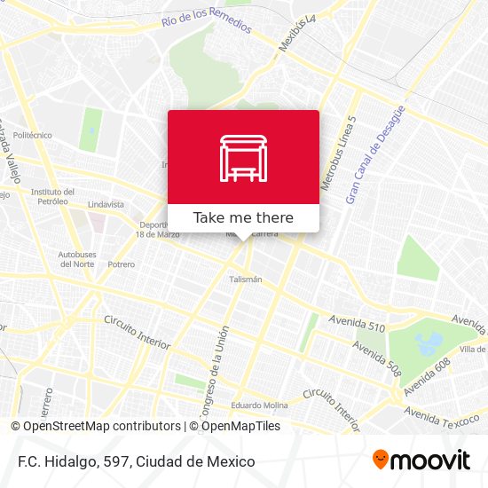 F.C. Hidalgo, 597 map