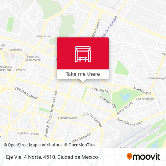 Eje Vial 4 Norte, 4510 map