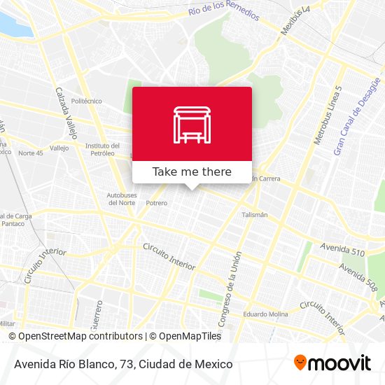Avenida Río Blanco, 73 map