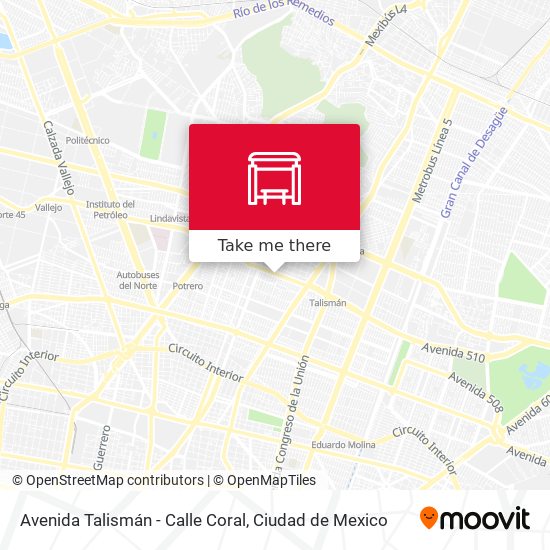 Avenida Talismán - Calle Coral map