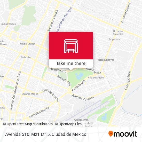 Avenida 510, Mz1 Lt15 map