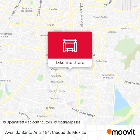 Mapa de Avenida Santa Ana, 181