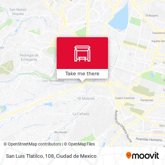 San Luis Tlatilco, 108 map