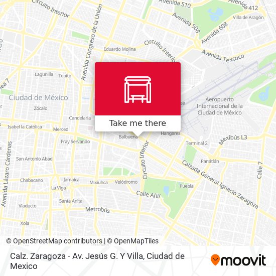 Calz. Zaragoza - Av. Jesús G. Y Villa map