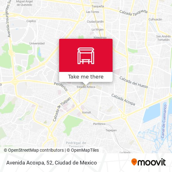 Avenida Acoxpa, 52 map