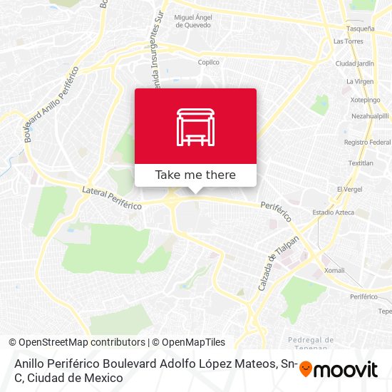 Mapa de Anillo Periférico Boulevard Adolfo López Mateos, Sn-C