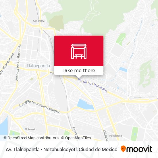 Av. Tlalnepantla - Nezahualcóyotl map