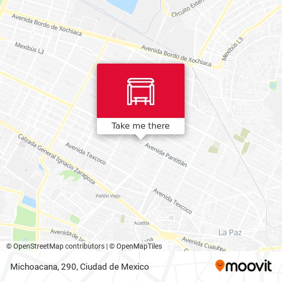 Michoacana, 290 map