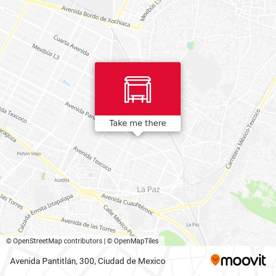 Mapa de Avenida Pantitlán, 300
