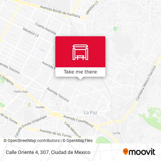 Calle Oriente 4, 307 map