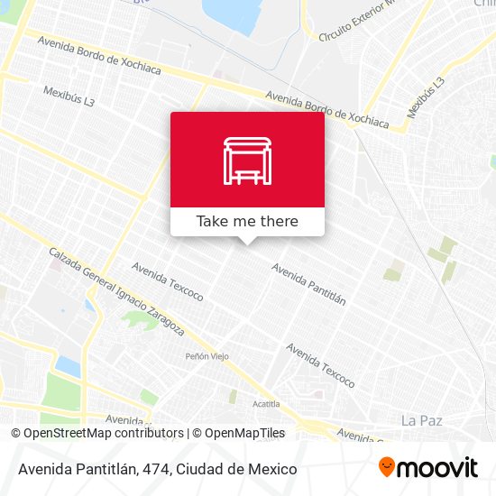 Avenida Pantitlán, 474 map