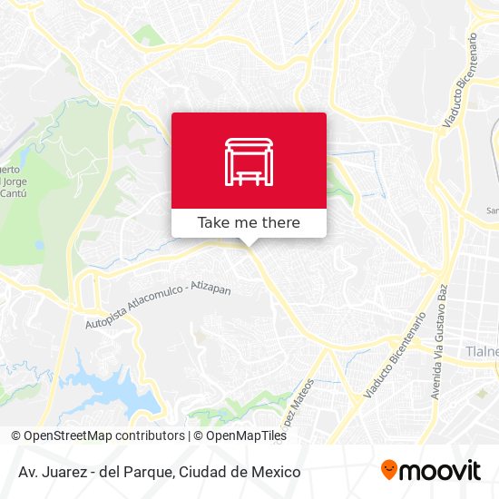 Mapa de Av. Juarez - del Parque