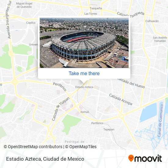 Estadio Azteca map