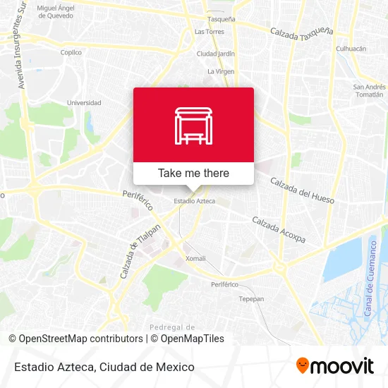 Mapa de Estadio Azteca