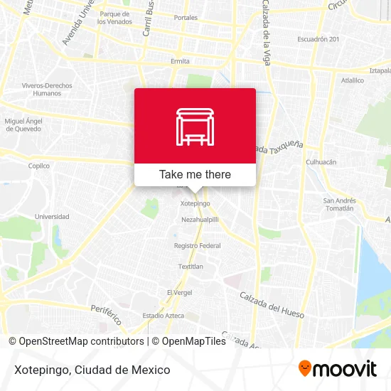 Xotepingo map