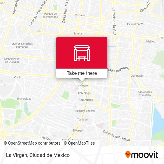 La Virgen map