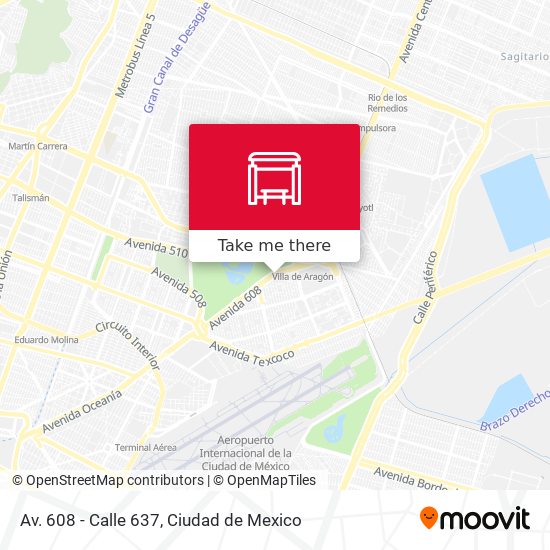 Mapa de Av. 608 - Calle 637
