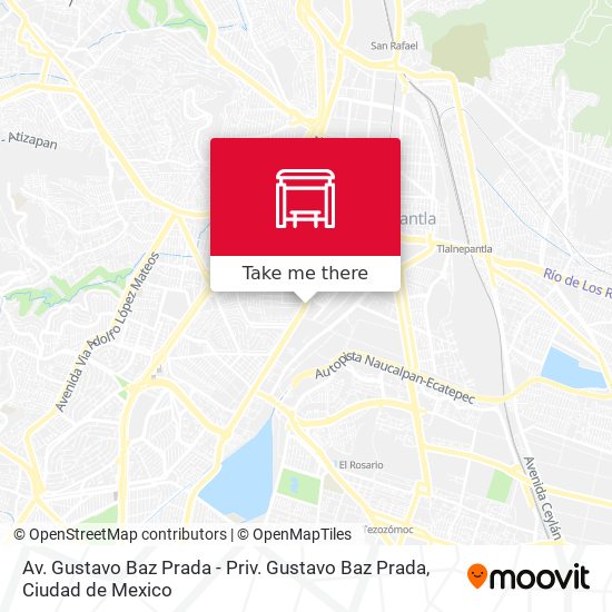 Av. Gustavo Baz Prada - Priv. Gustavo Baz Prada map