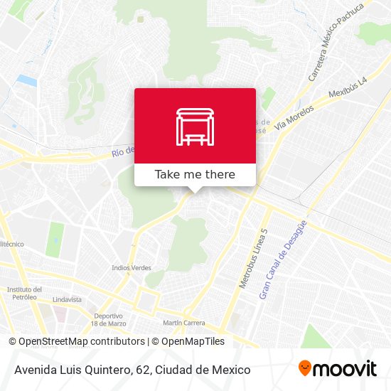 Mapa de Avenida Luis Quintero, 62