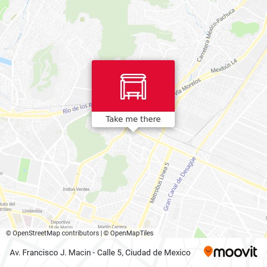 Av. Francisco J. Macin - Calle 5 map