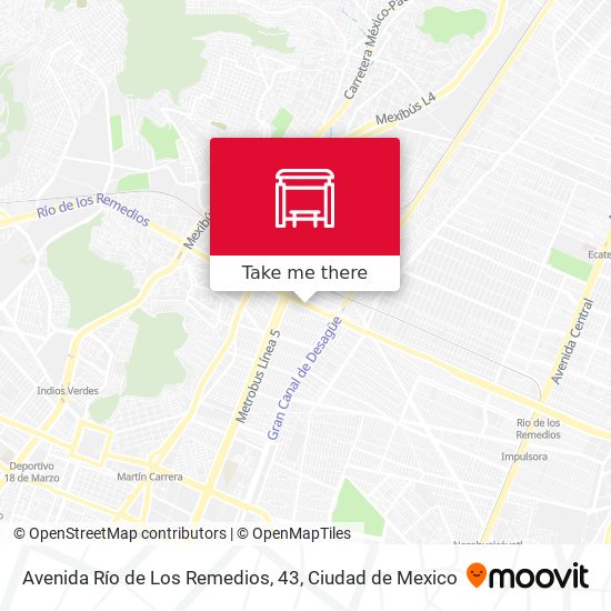 Mapa de Avenida Río de Los Remedios, 43
