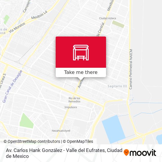 Mapa de Av. Carlos Hank González - Valle del Eufrates